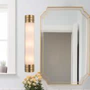 Kuzco Willard 24in 3-Light Vanity Light | Vintage Brass Steel and Opal Matte Glass | Bathroom Vanity & Powder Room | Model WV348224VBOP