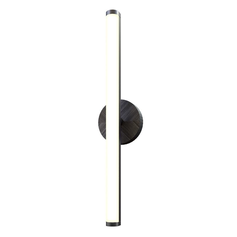 Kuzco Kensington 30in 1-Light LED Vanity Light | Modern Urban Bronze Steel and Frosted Glass | Bathroom Vanity & Powder Room | Model WV361230UB