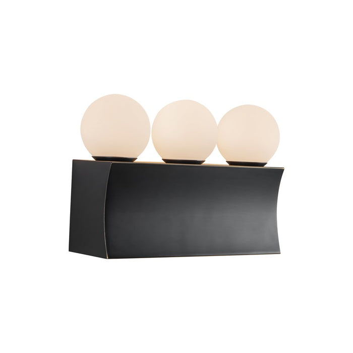 Kuzco Sinclair 12" Black Dimmable LED Bathroom Vanity Light, Urban Bronze