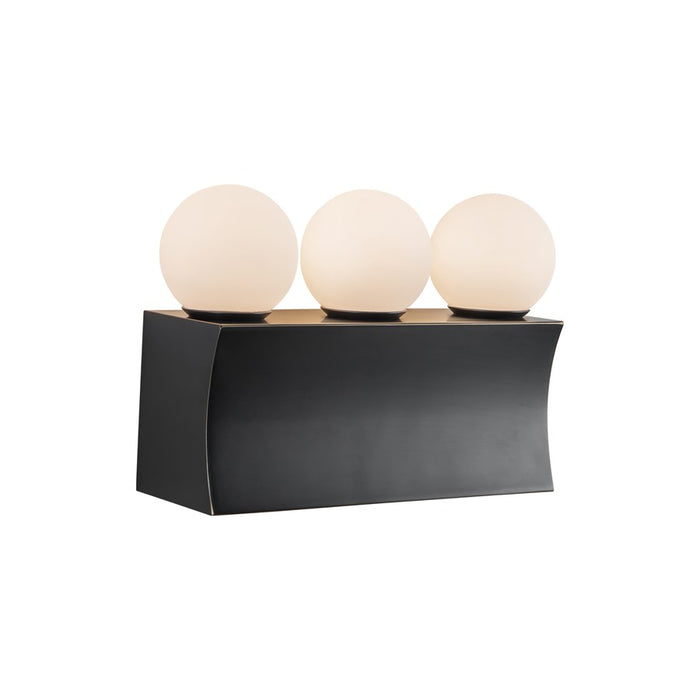 Kuzco Sinclair 12" Black Dimmable LED Bathroom Vanity Light, Urban Bronze