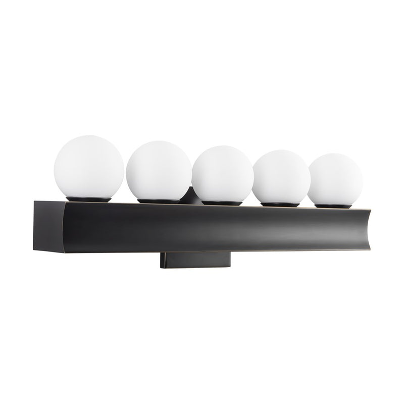 Kuzco Sinclair 21" Black Dimmable LED Bathroom Vanity Light, Urban Bronze