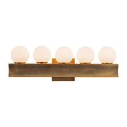 Kuzco Sinclair 21" Brass Dim LED Vanity Light, Vintage Brass - WV364521VB