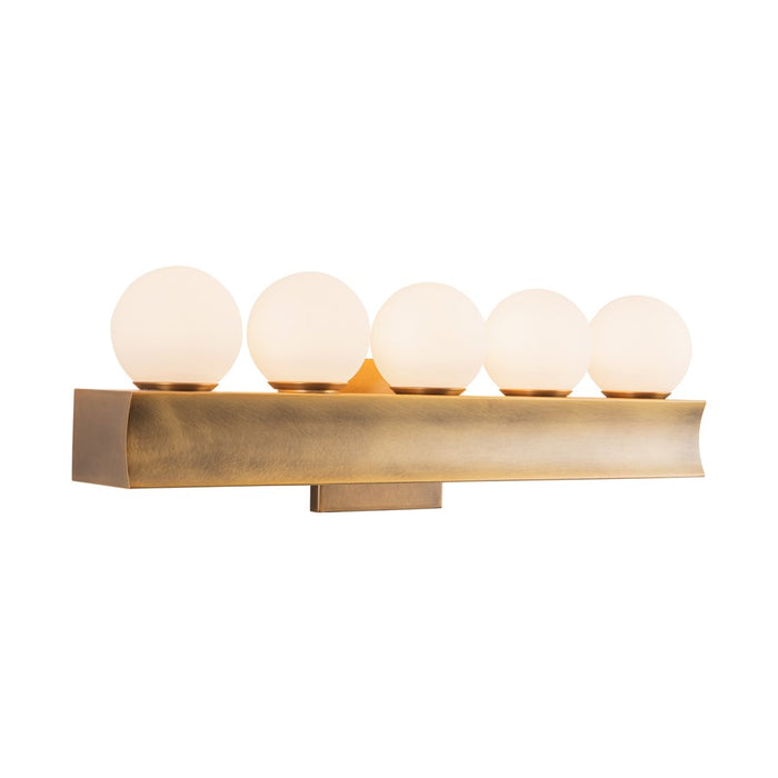 Kuzco Sinclair 21" Brass Dimmable LED Vanity Light, Vintage Brass