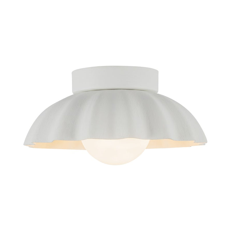 Kuzco Soleil 10" LED Wall/Vanity, White/Opal/Steel