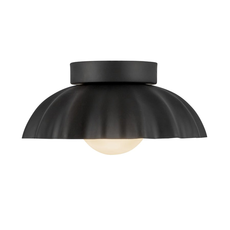 Kuzco Soleil 10" LED Wall/Vanity, Black/Opal/Steel