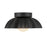 Kuzco Soleil 10" LED Wall/Vanity, Black/Opal/Steel
