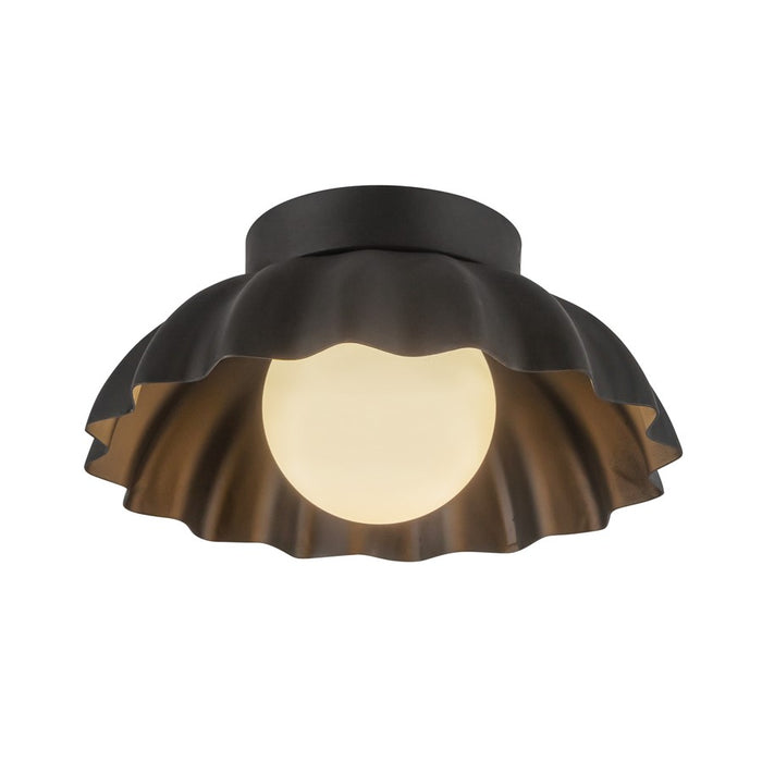 Kuzco Soleil 10" LED Wall/Vanity, Black/Opal/Steel