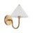 Kuzco Serena 8" Socket Wall/Vanity Light, Aged Gold/Opal Glass