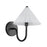 Kuzco Serena 8" Socket Wall/Vanity Light, Black/Opal Glass