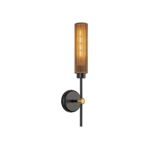 Kuzco Colby 20" Socket Wall/Vanity Light, Black/Tan Jute/Cotton - WV491120MBTJ