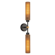 Kuzco Colby 23" Socket Wall/Vanity Light, Black/Tan Jute/Cotton - WV491223MBTJ