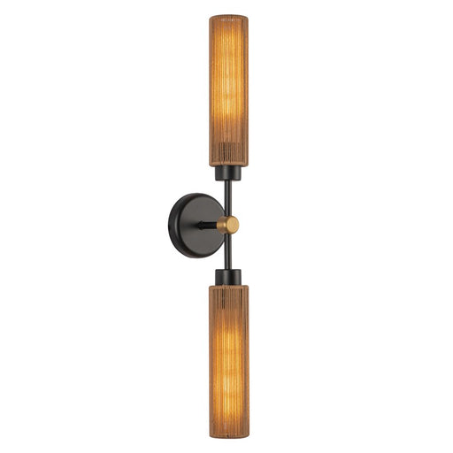 Kuzco Colby 23" Socket Wall/Vanity Light, Black/Tan Jute/Cotton - WV491223MBTJ