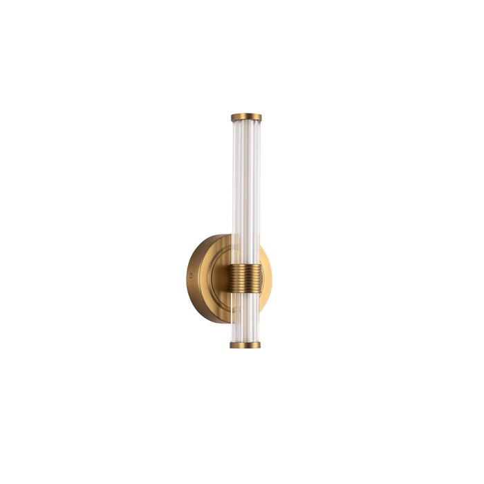 Kuzco Elsie 12" LED Wall/Vanity Light, Brushed Gold
