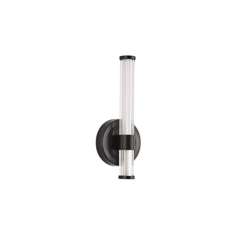 Kuzco Elsie 12" LED Wall/Vanity Light, Matte Black