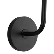 Kuzco Plisse 7in 1-Light Vanity Light | Matte Black Metal Pleated Shade | Bathroom Vanity & Powder Room | 7 x 7.88 x 17 in | Model WV528007MB