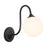 Kuzco Bancroft 12" Blk Bathroom Vanity Light, Matte Black - WV561106MB