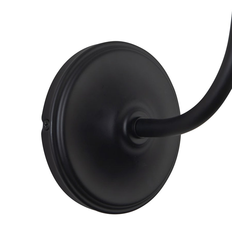 Kuzco Bancroft 12" Black Bathroom Vanity Light, Matte Black