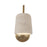 Kuzco Bromley 5" Gold Bathroom Vanity, Brushed Gold/Travertine