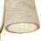 Kuzco Bromley 5" Gold Bathroom Vanity, Brushed Gold/Travertine