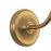 Kuzco Bromley 5" Gold Bathroom Vanity, Brushed Gold/Travertine