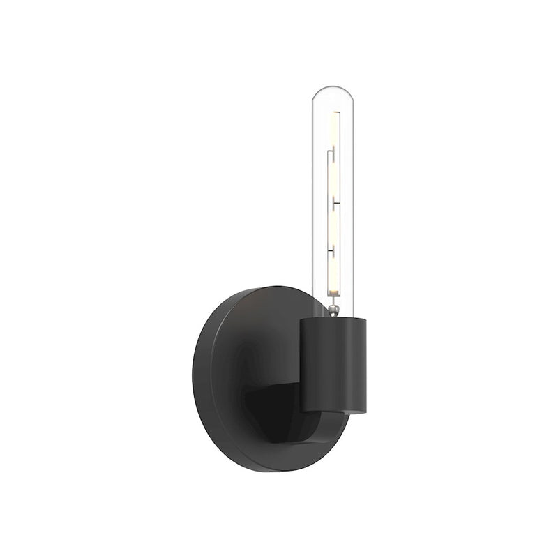 Kuzco Claire 1-Light 5in Wall Vanity | Bauhaus Matte Black Steel | Bathroom & Hallway Accent Light | 5 x 5 in | Model WV607201MB