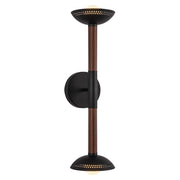 Kuzco Arden 23" LED Wall/Vanity Light/Shade, Black/Opal/Steel - WV616223MBOP-UNV