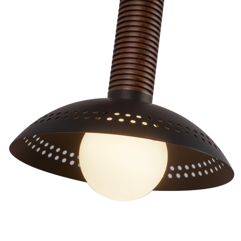 Kuzco Arden 23" LED Wall/Vanity Light/Shade, Black/Opal/Steel