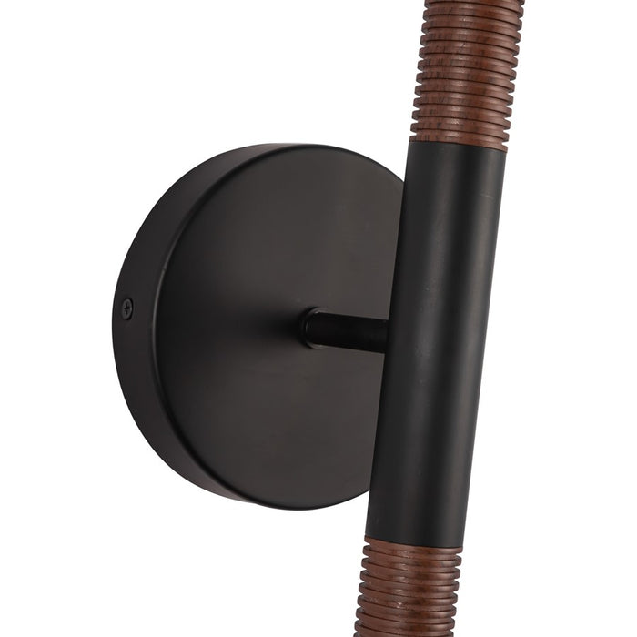 Kuzco Arden 23" LED Wall/Vanity Light/Shade, Black/Opal/Steel