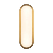Kuzco Evelyn 16" Gold Dim LED Bathroom, Brushed Gold/Alabaster - WV653016BGAR