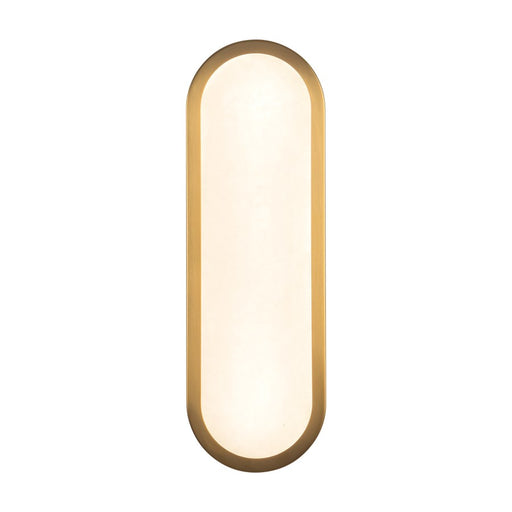 Kuzco Evelyn 16" Gold Dim LED Bathroom, Brushed Gold/Alabaster - WV653016BGAR