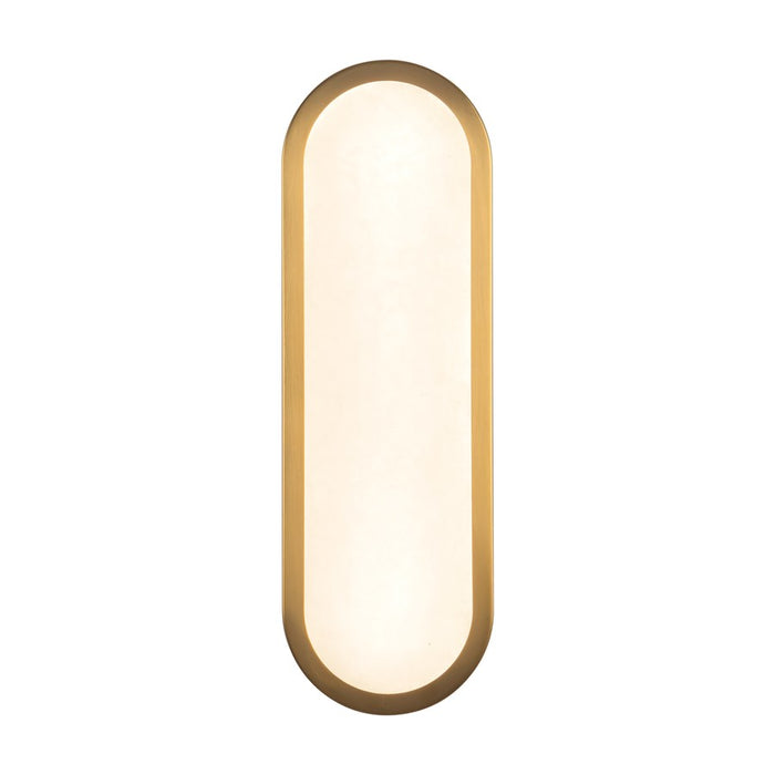 Kuzco Evelyn 16" Gold Dim LED Bathroom, Brushed Gold/Alabaster - WV653016BGAR