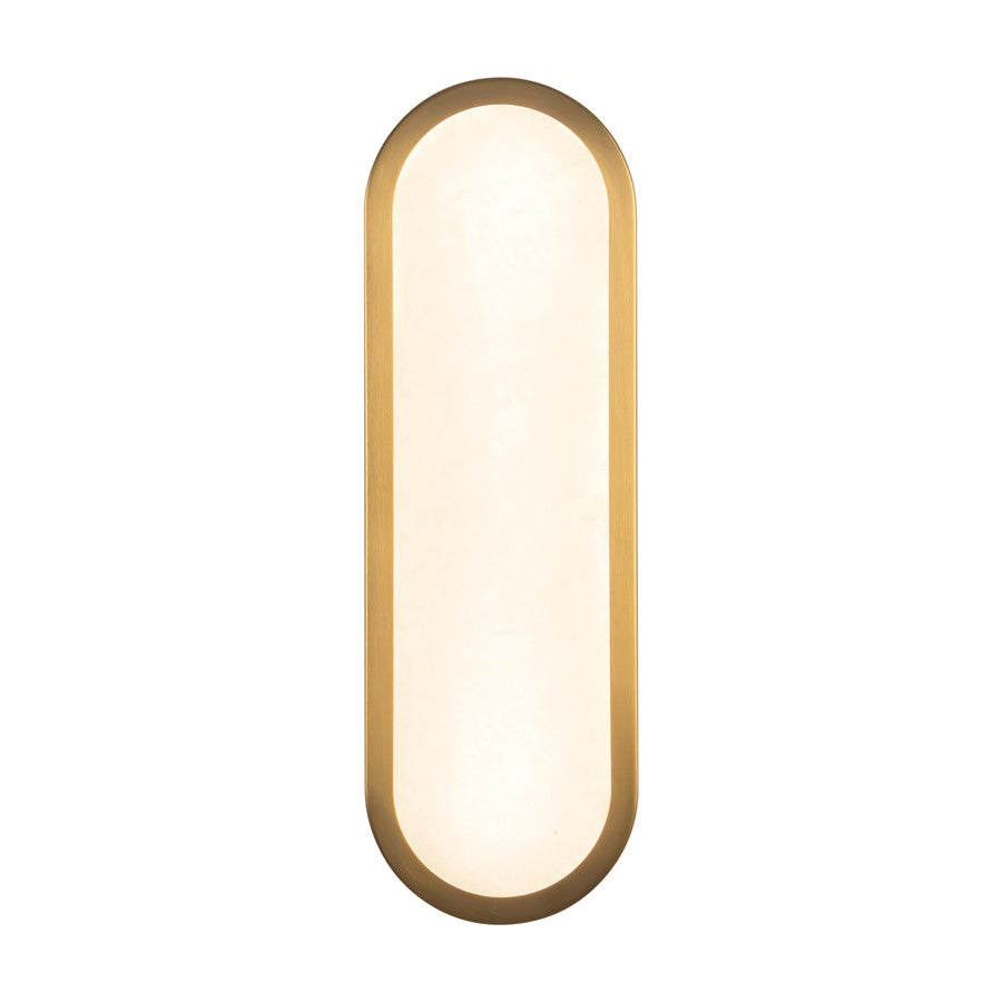 Kuzco Evelyn 16" Gold Dim LED Bathroom, Brushed Gold/Alabaster - WV653016BGAR