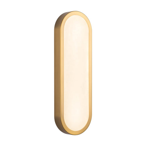 Kuzco Evelyn 16" Gold Dimmable LED Bathroom, Brushed Gold/Alabaster