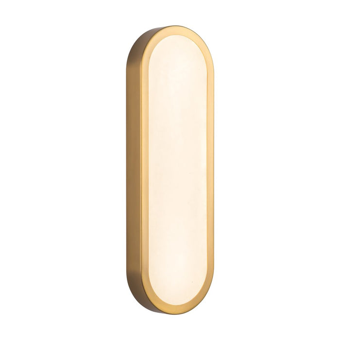 Kuzco Evelyn 16" Gold Dimmable LED Bathroom, Brushed Gold/Alabaster