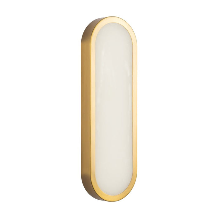 Kuzco Evelyn 16" Gold Dimmable LED Bathroom, Brushed Gold/Alabaster