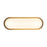 Kuzco Evelyn 16" Gold Dimmable LED Bathroom, Brushed Gold/Alabaster