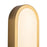 Kuzco Evelyn 16" Gold Dimmable LED Bathroom, Brushed Gold/Alabaster