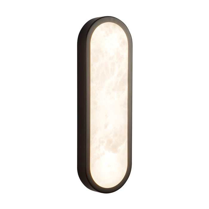 Kuzco Evelyn 16" Black Dimmable LED Bathroom, Matte Black/Alabaster