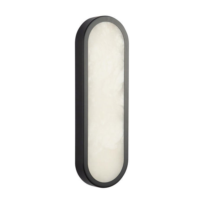 Kuzco Evelyn 16" Black Dimmable LED Bathroom, Matte Black/Alabaster