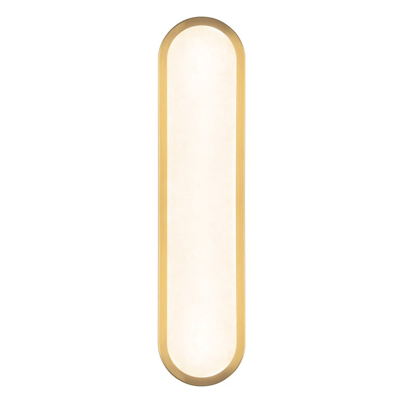 Kuzco Evelyn 22" Gold Dim LED Bathroom, Brushed Gold/Alabaster - WV653022BGAR