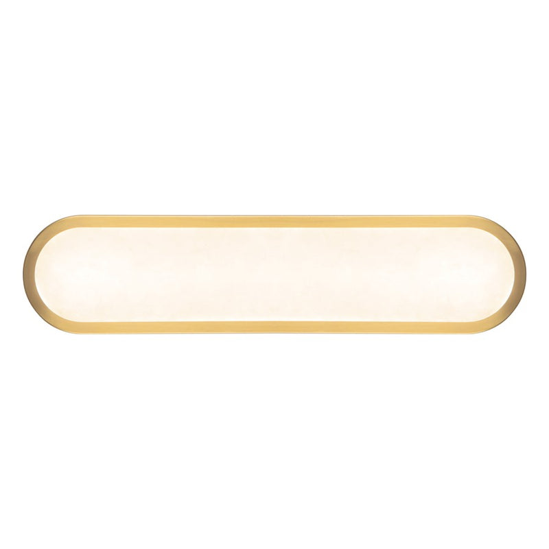 Kuzco Evelyn 22" Gold Dimmable LED Bathroom, Brushed Gold/Alabaster