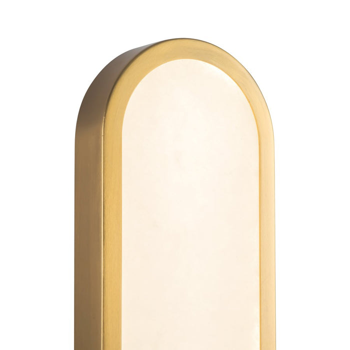 Kuzco Evelyn 22" Gold Dimmable LED Bathroom, Brushed Gold/Alabaster