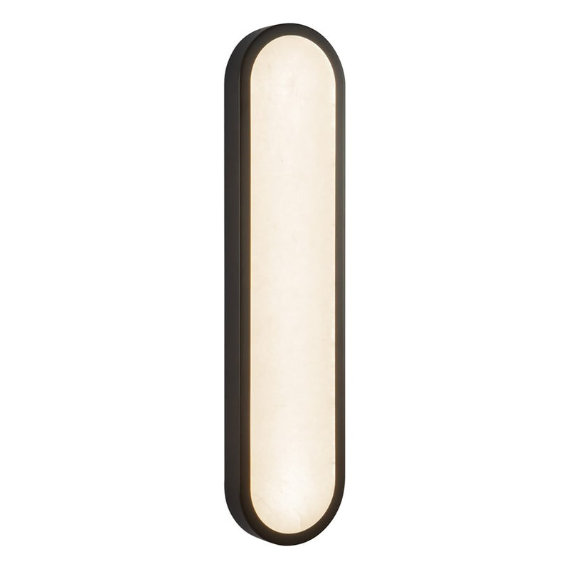 Kuzco Evelyn 22" Black Dimmable LED Bathroom, Matte Black/Alabaster