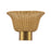 Kuzco Rancho 14" Socket Wall/Vanity Light, Gold/Rattan Shade - WV667014BG