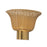 Kuzco Rancho 14" Socket Wall/Vanity Light, Gold/Rattan Shade