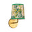 Kuzco Scout 10" Gold Vanity Light, Gold/Green Linen