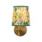 Kuzco Scout 10" Gold Vanity Light, Gold/Green Linen