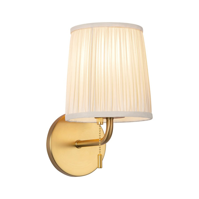 Kuzco Scout 10" Gold Vanity Light, Gold/White Linen - WV675106BGWL