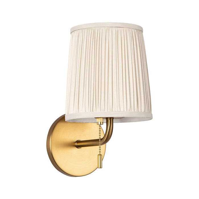 Kuzco Scout 10" Gold Vanity Light, Gold/White Linen