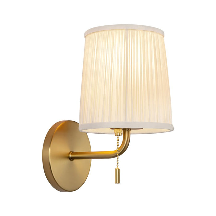 Kuzco Scout 10" Gold Vanity Light, Gold/White Linen